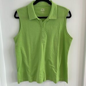 EP PRO TOUR DRY GREEN SLEEVELESS GOLF POLO SIZE XL